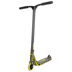 Детский трюковой самокат TechTeam Drop, черно-салатовый