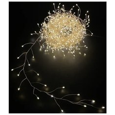 Гирлянда Luca Lighting Нить Капельки 84633, 600 см, 240 ламп, белый/серебристый