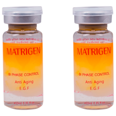 Matrigen Biphase Control Anti Aging EGF 2 Ampoule Двухфазная антивозрастная / омолаживающая / увлажняющая сыворотка для лица , шеи , декольте / BBG244-2 / под / для мезороллера и дермапен / 2 ампулы х 10 мл