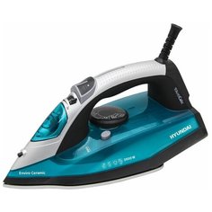 Утюг HYUNDAI H-SI01571 2600Вт черный/голубой