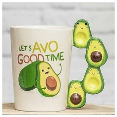 Кружка "Авокадо", 350 мл Эврика