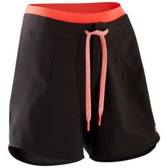 Велосипедки Decathlon, размер S (38), черный/клубнично-розовый