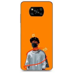 Силиконовый чехол "В маске 1" на Xiaomi Poco X3 Pro / Сяоми Поко X3 Про Case Place