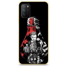 Силиконовый чехол "Черная лампочка" на Xiaomi Poco M3 / Сяоми Поко М3 Case Place