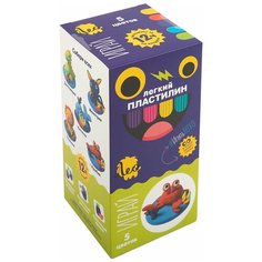 Пластилин "Лео" "Играй" Пластилин легкий 50 г ( в картонной упаковке ) 5 цв. Крабик, красный C078Y