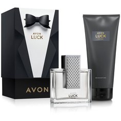 AVON Набор мужской "LUCK" /Туалетная вода мужская 75мл /Гель для душа 200мл/ Эйвон лак для него