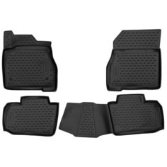 Коврики 3D в салон для NISSAN Leaf (II) 2017-> Хетч, 5дв 4шт. (полиуретан) Element