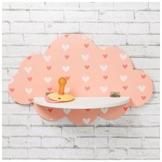 Полка детская «Lovely Cloud», розовый, 27 х 2 х 17 см Вселенная Порядка