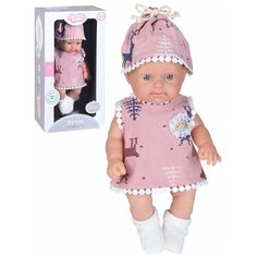 Кукла для девочек Пупс 25 см серия "Нежность"ТМ "Amore Bello", подарок, для игры в дочки-матери, для детей, для девочек, цвет розовый, в/к 31х16х9 см