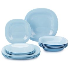 Столовый сервиз Luminarc Carine P7628/P7629, 6 персон, 18 предм., light blue