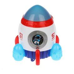 Развивающая игрушка Наша игрушка Музыкальная ракета Rocket S1 5299, белый/красный/синий