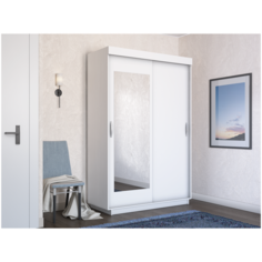 Шкаф-купе лайт 2-х дверный, 100х59,5х212, белый Е1