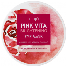 PETITFEE Тканевые патчи для глаз осветление Pink Vita Brightening Eye Mask, 60 шт