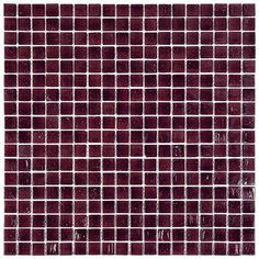 NW53 Мозаика одноцветная чип 15 стекло Alma Mono Color коричневый темный квадрат глянцевый