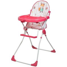 Стульчик для кормления InHome INBHC1 "Лисичка", с 6 месяцев, розовый