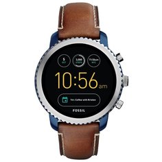 Умные часы FOSSIL Gen 3 Smartwatch Q Explorist (leather), blue/luggage