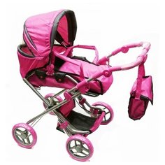 Коляска-трансформер Melobo / Melogo 9333 розовый/серый