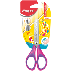 Maped ножницы детские Essentials Soft 13см розовый/фиолетовый
