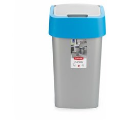 Контейнер для мусора FLIP BIN 25л голубой, CURVER