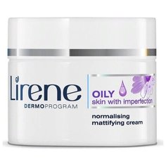 Lirene Здоровая кожа+ Нормализирующий матирующий крем для жирной с несовершенствами кожи, 50 мл