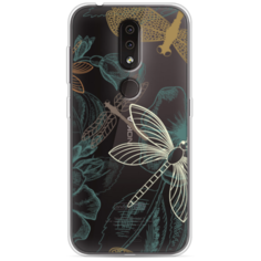 Силиконовый чехол Тени стрекоз на Nokia 4.2 / Нокиа 4.2 Case Place