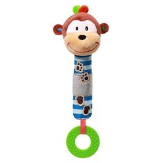 Прорезыватель-погремушка BabyOno Monkey George разноцветный