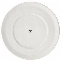 Bastion Collections Блюдце White Нeart Black
