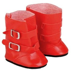 Сапоги для куклы "Застежки", длина подошвы 7 см, цвет красный 4258969 Сима ленд