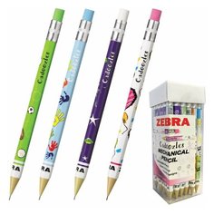 Карандаш механический ZEBRA "Fun", корпус ассорти, ластик, 0,7 мм, 317260000, 36 шт. Зебра