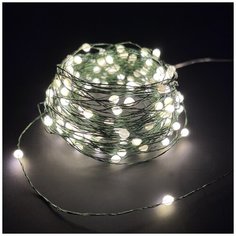 Гирлянда Luca Lighting Нить Роса 84904 84905, 1500 см, 150 ламп, теплый белый/зеленый провод