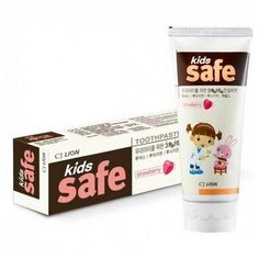 LION Детская зубная паста со вкусом клубники 3+ KIDS SAFE 90 г