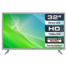 32" Телевизор Prestigio 32 Top WR LED (2021), серебристый