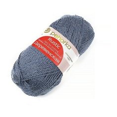 Пряжа Пехорская Деревенская 10 шт. в упак. цвет стальной (ПЕХ. ШЕР. дерев.174) Пехорка