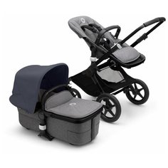 Bugaboo Fox3 коляска 2 в 1 Black/ Grey Melange/ Stormy Blue