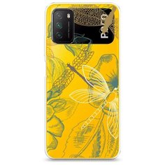 Силиконовый чехол "Тени стрекоз" на Xiaomi Poco M3 / Сяоми Поко М3 Case Place