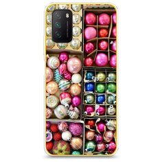 Силиконовый чехол "Елочные игрушки" на Xiaomi Poco M3 / Сяоми Поко М3 Case Place
