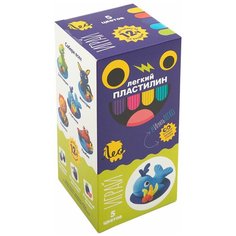 Пластилин "Лео" "Играй" Пластилин легкий 50 г ( в картонной упаковке ) 5 цв. Китенок, голубой C080Y
