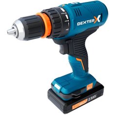 Аккумуляторная дрель-шуруповерт DEXTER 20VSD2-35RCA.1A
