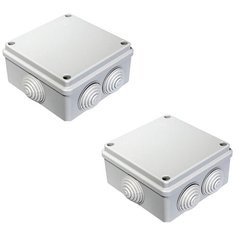 Коробка монтажная распределительная Промрукав 100х100х50 для открытой установки безгалогенная (HF) - 2шт.