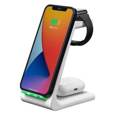 Беспроводное зарядное устройство 3в1 Deppa (D-24015) для Apple iPhone/ Watch/ Air Pods 17.5W Белый