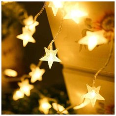 Гирлянда прищепки-звезды CADENA, 20 LED, 3 метра, 20210