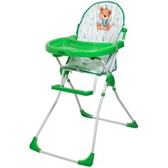 Стульчик для кормления InHome INBHC1 "Мишка", с 6 месяцев, зеленый