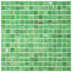 STE131 Мозаика одноцветная чип 20 стекло Alma Mono Color зеленый квадрат глянцевый