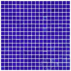 SM23 Мозаика одноцветная чип 15 стекло Alma Mono Color синий темный квадрат глянцевый