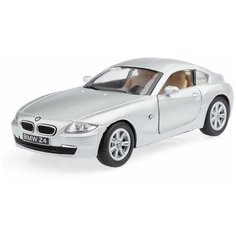 Детская игрушечная коллекционная металическая модель машинки игрушки Kinsmart "BMW Z4" (металлическая, инерционная) серый 1:32