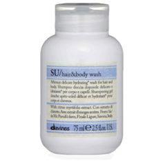Davines SU hair&body wash Шампунь для волос и тела TRAVEL, 75 мл
