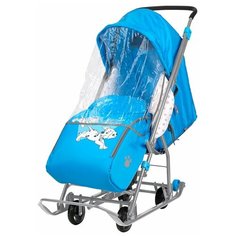 Санки-коляска Nika Disney baby 1 с далматинцем синий