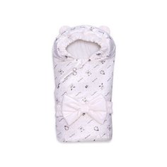 Одеяло Арси "Мишка" (вельбоа, молочный, бант) 90х90 см 1153 Arsi