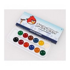 Краски CENTRUM «Angry Birds» Акварель медовая 12 цветов 83386