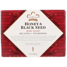 Мыло кусковое Nubian Heritage Honey & Black Seed, 142 г